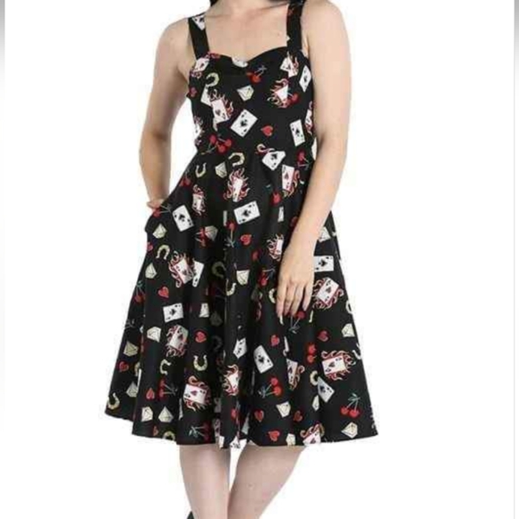 Hell Bunny Viva Las Vegas Dress 3xl - Picture 1 of 4